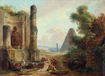 Brunnen der Minerva, Rom, 1772